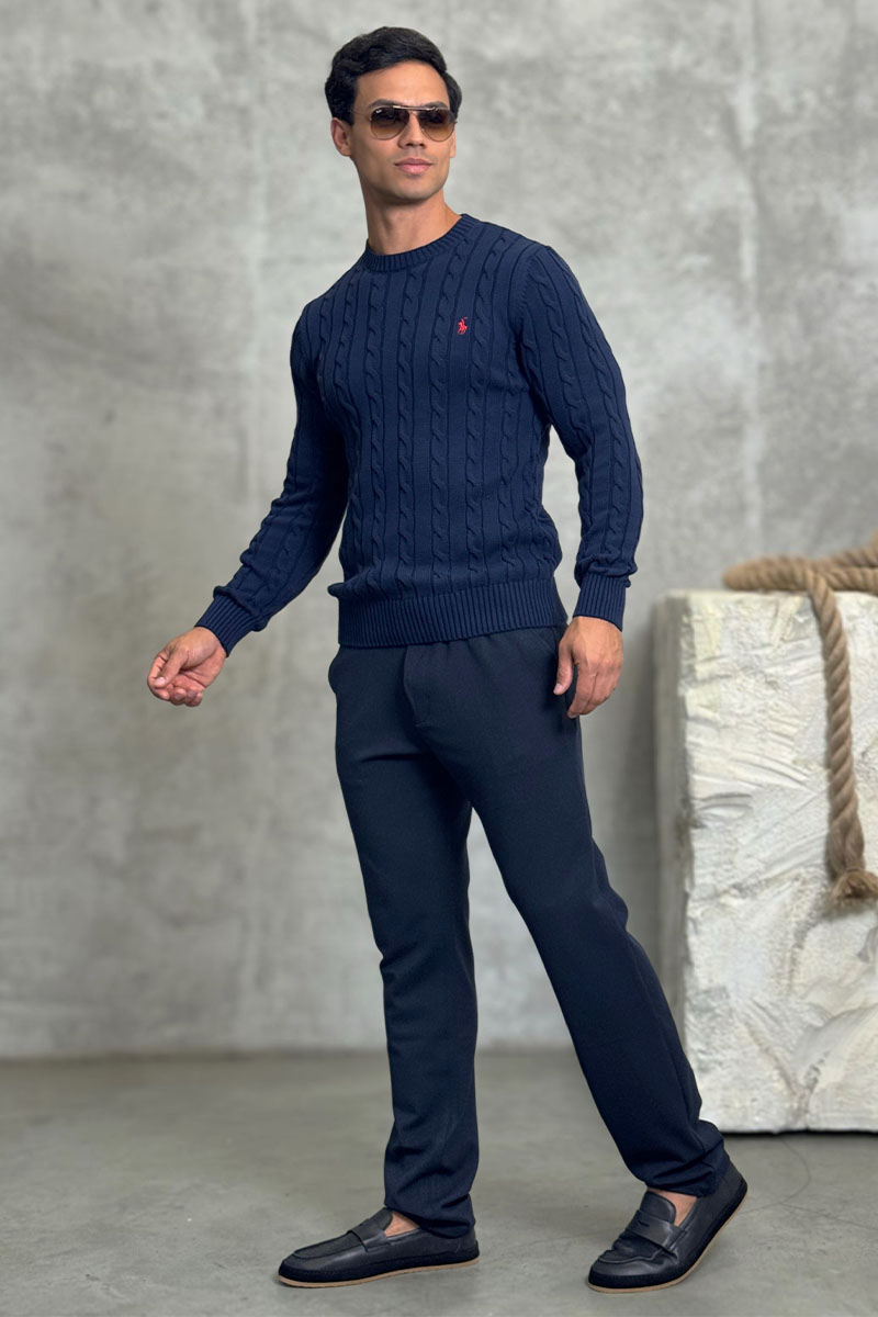 Polo Ralph Lauren Мужской свитер cable-knit - Navy