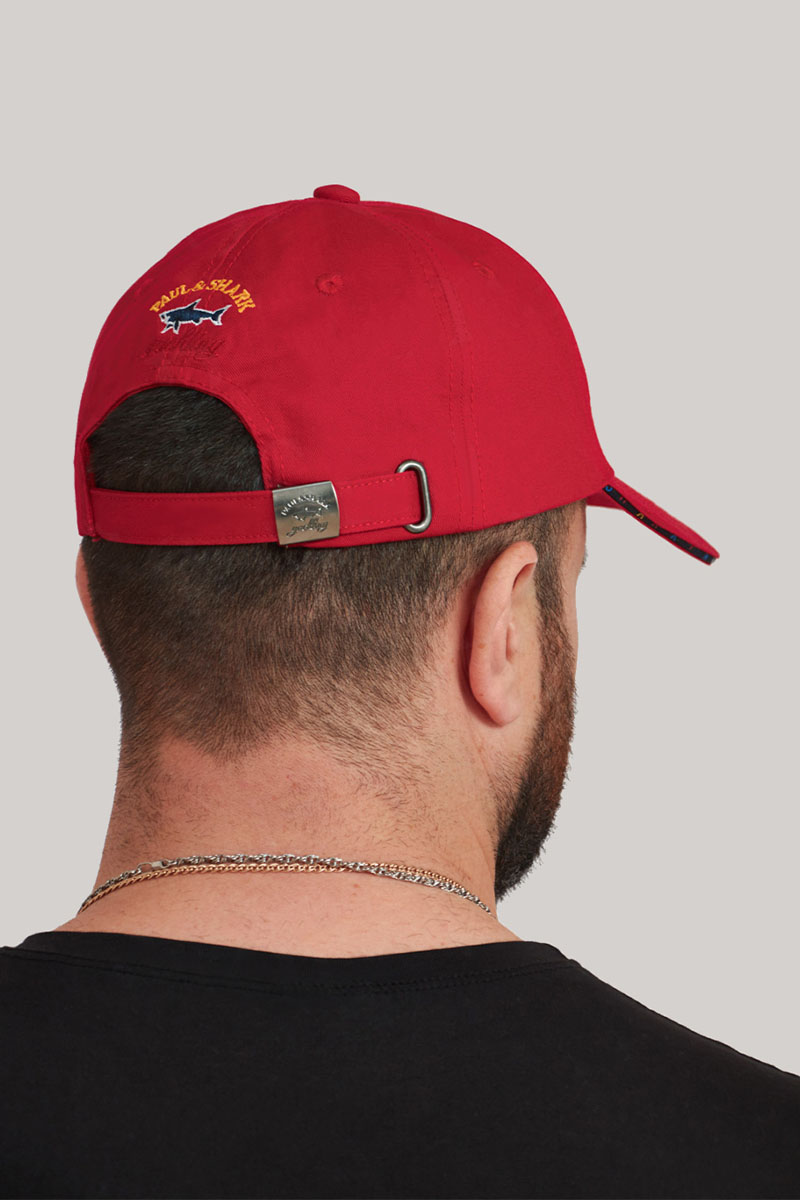 Paul & Shark Мужская красная бейсболка logo-embroidered
