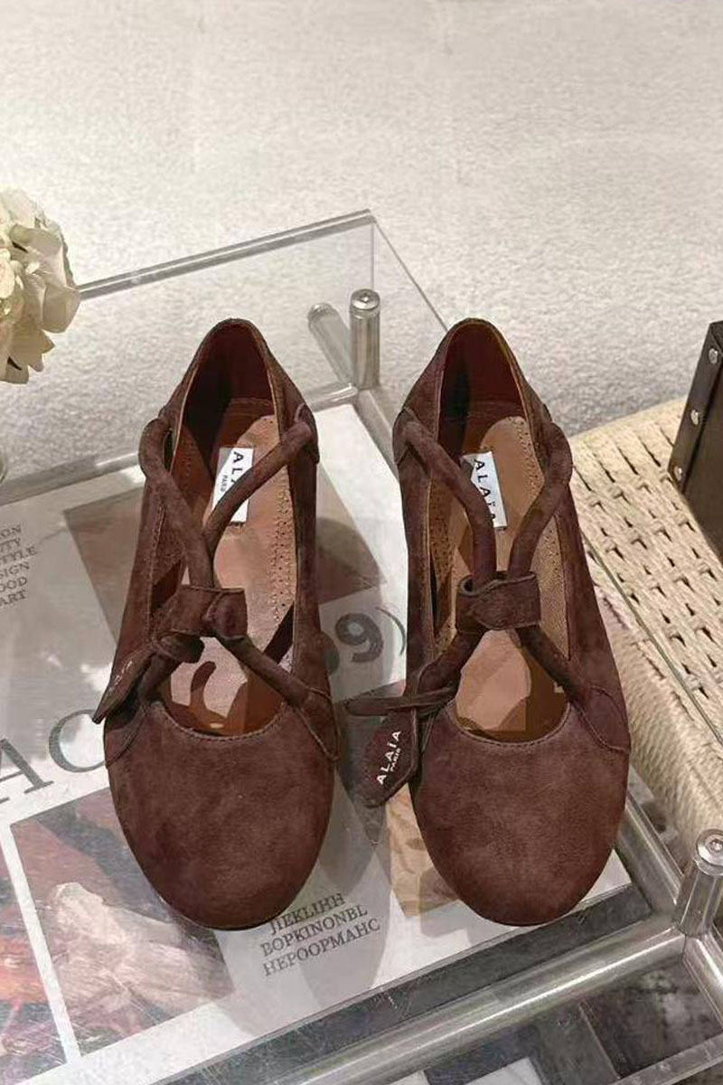 Designer Clothing Женские замшевые балетки Alaia