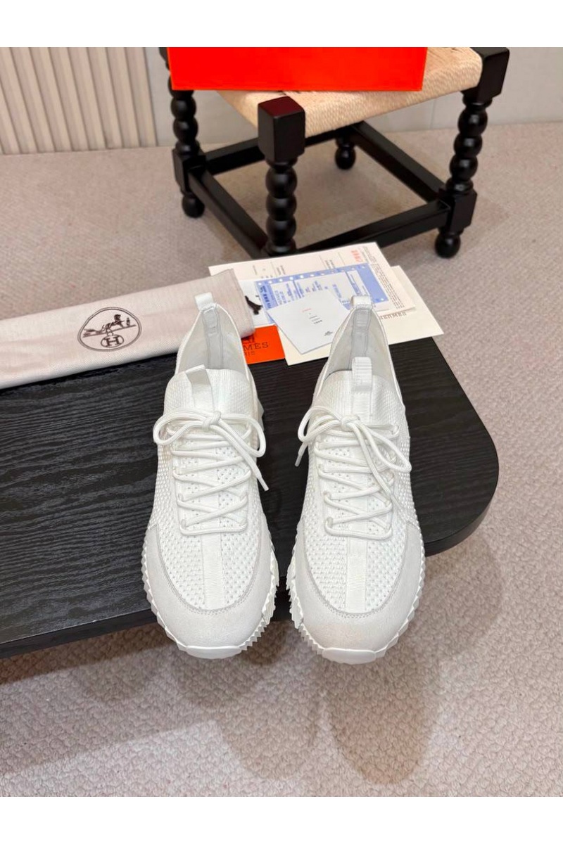 Hermes Текстильные кроссовки lift slip-on