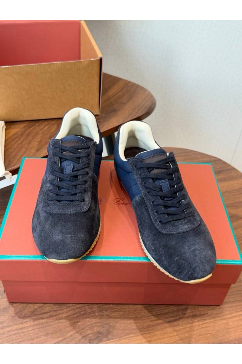 Loro Piana Женские замшевые кроссовки Fast Walk premium