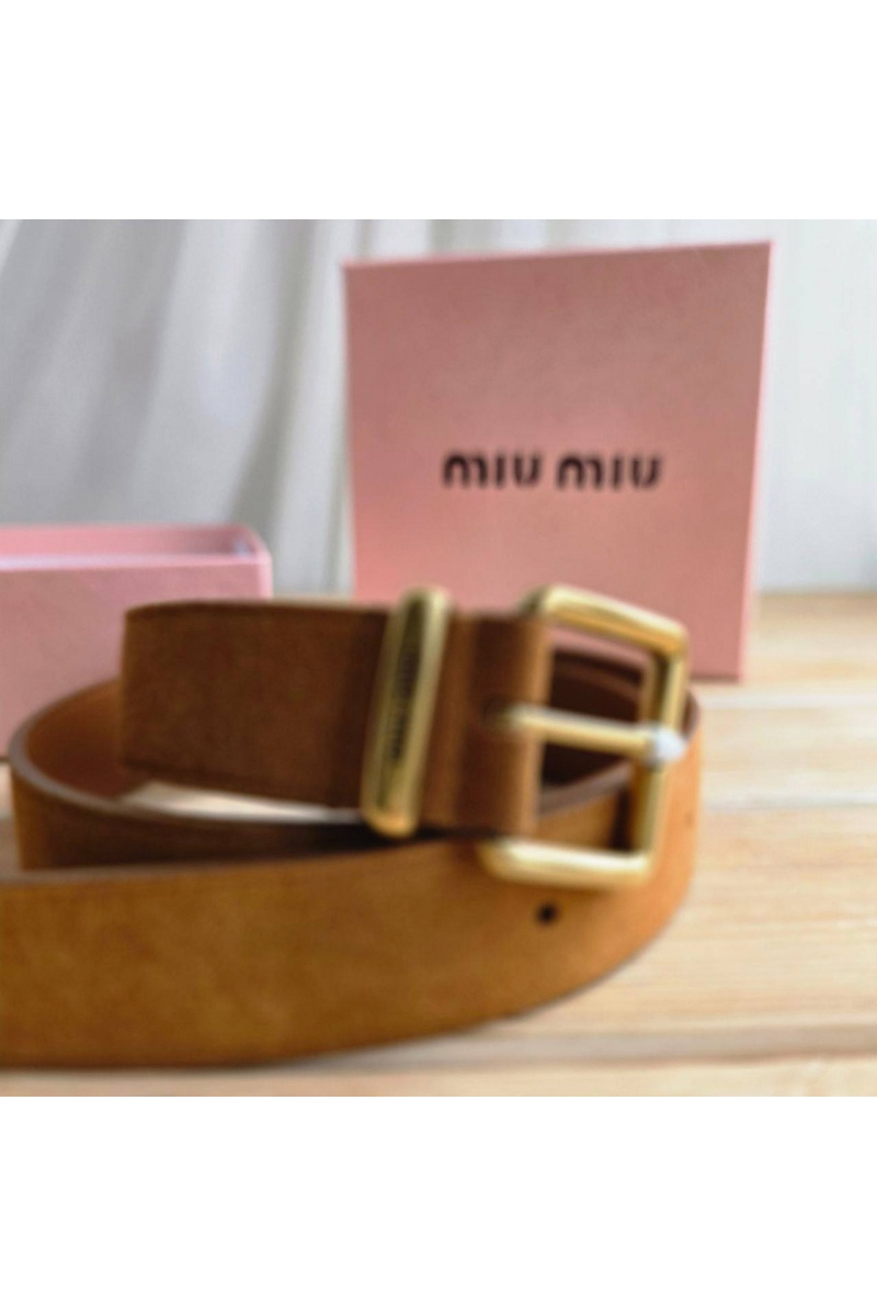 MIU MIU Замшевый ремень - длина 80 / 85 см