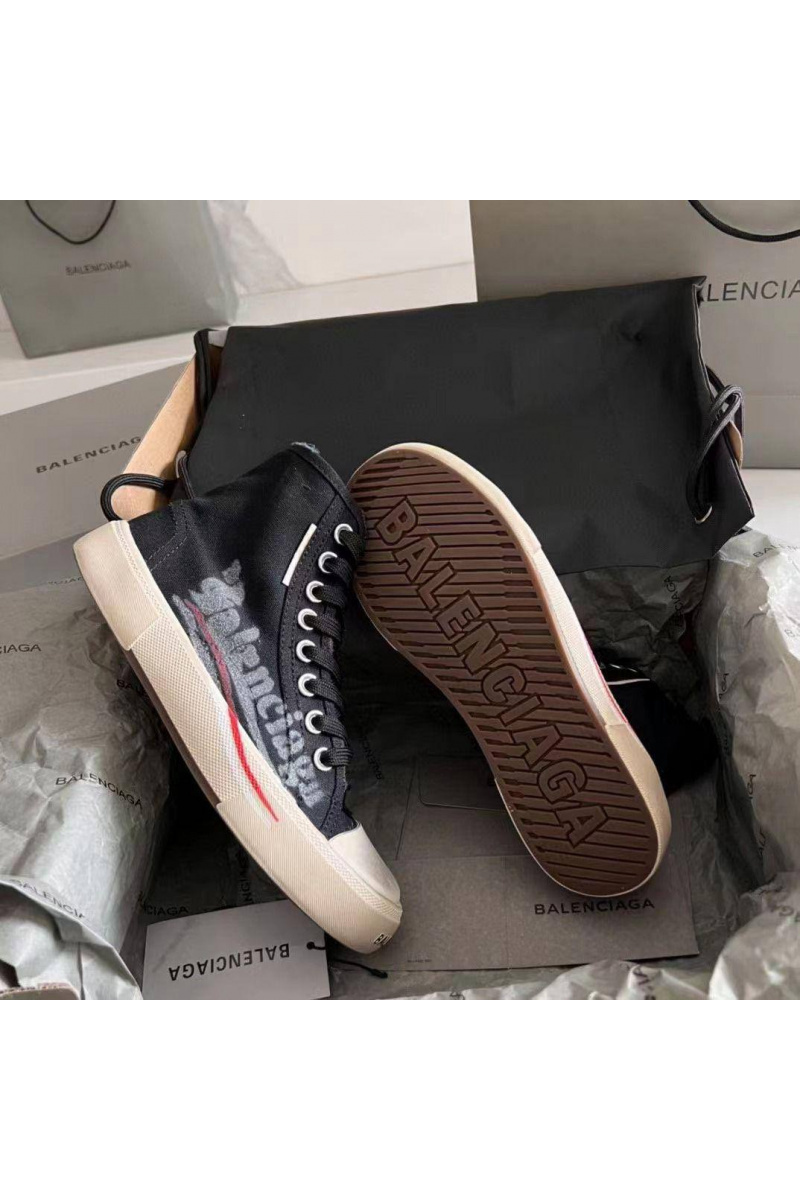 Balenciaga Женские кеды чёрного цвета
