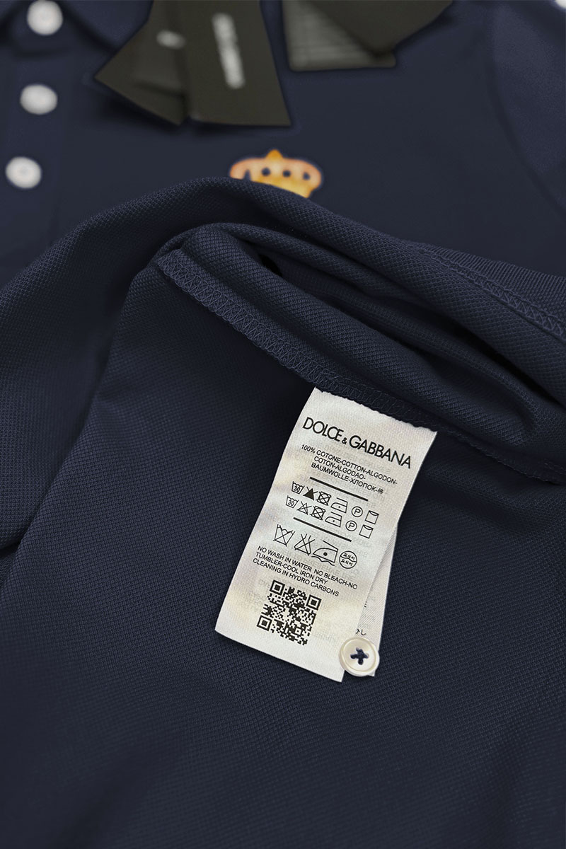 Dоlсе & Gаbbаnа Классическое поло Bee & Crown - Navy