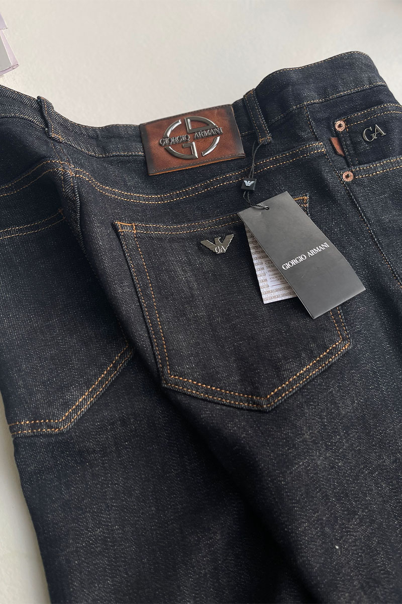 Emporio Armani EA7 Мужские тёмно-синие джинсы
