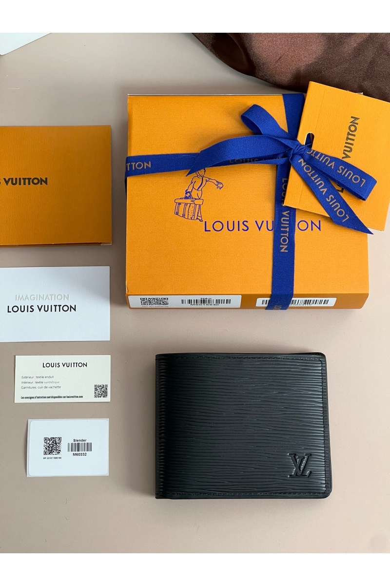 Lоuis Vuittоn Кожаный кошелёк Slender Premium 11x8.5x1 см