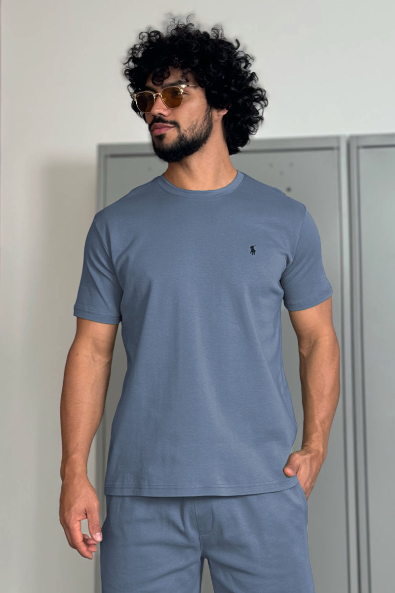Polo Ralph Lauren Мужская синяя футболка 