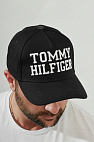 Мужская чёрная бейсболка logo-embroidered
