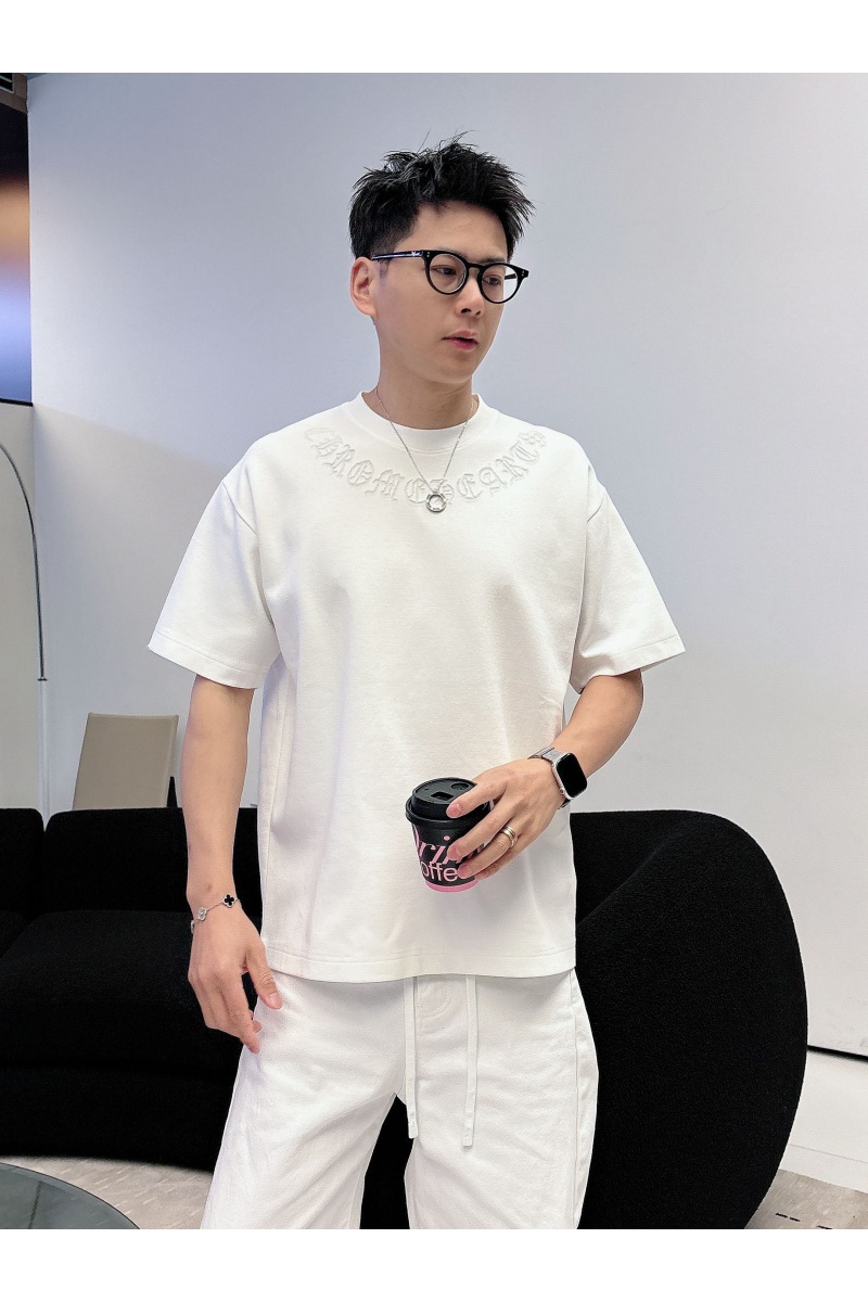 Chrome Hearts Белая оверсайз футболка premium