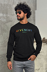 Мужской чёрный свитшот Paris logo-embroidered