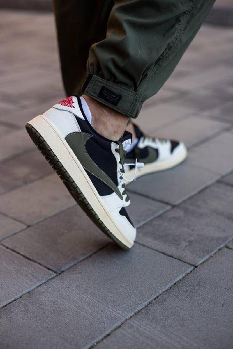 Nike Кроссовки Travis Scott x AJ1 Low OG "Olive" Premium