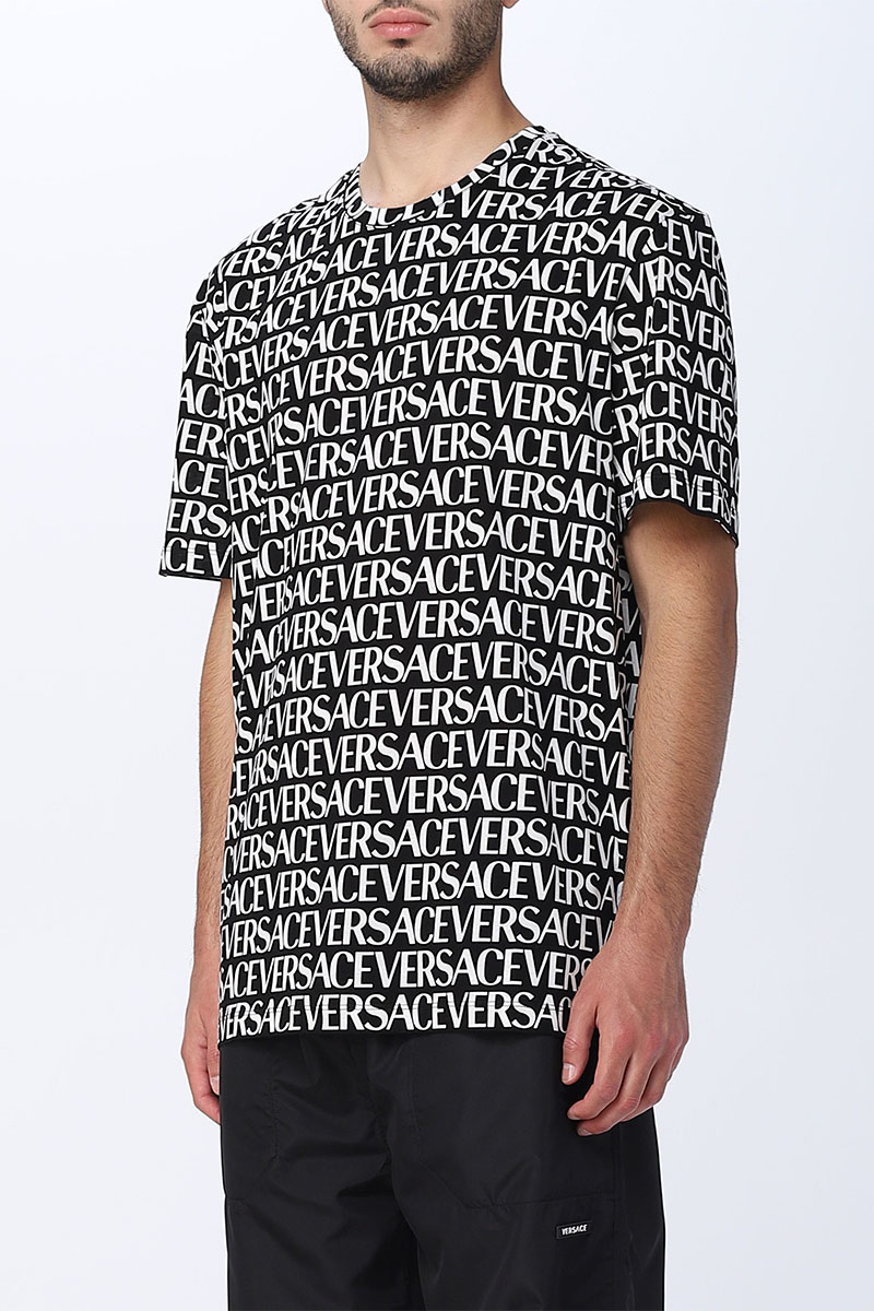 Versace Мужская футболка monogram all-over