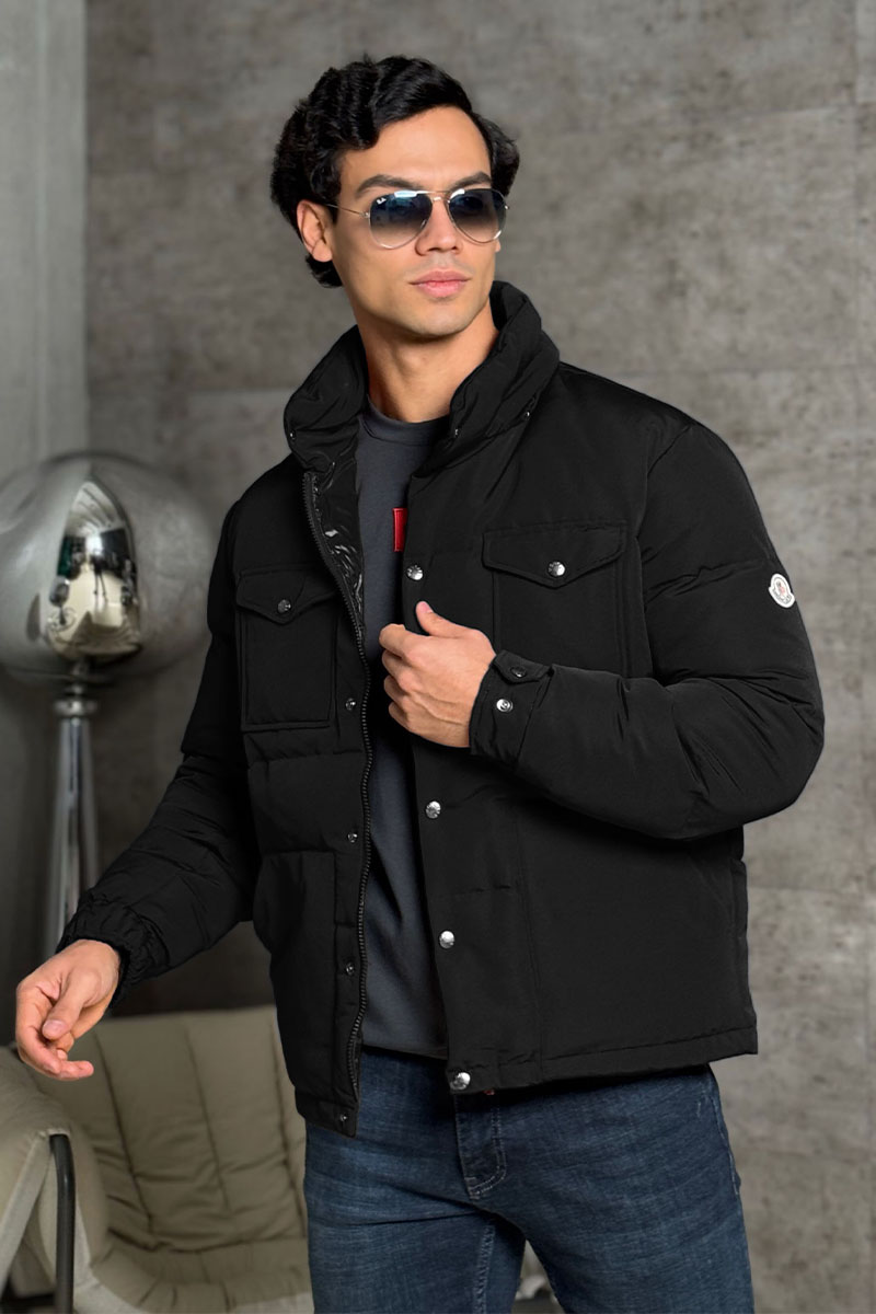 Moncler Мужской пуховик Fornas - Black 