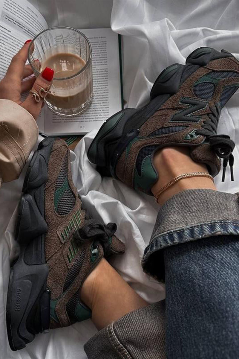New Balance Кроссовки 9060 - Brown / Dark Green