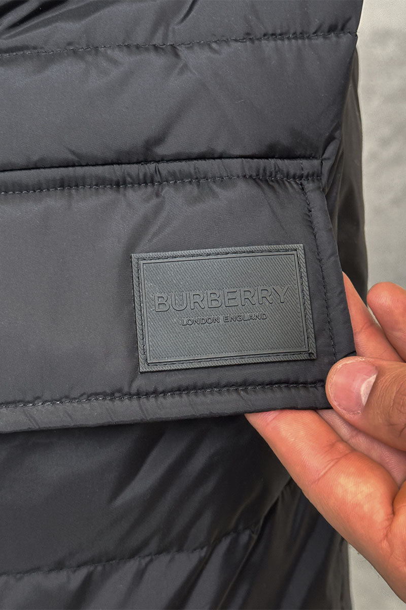 Burberry Мужская чёрная парка Haworth