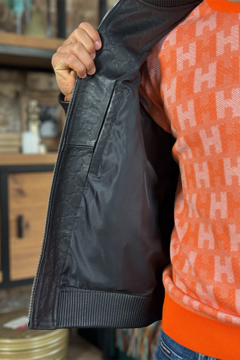 Gucci Кожаная куртка premium