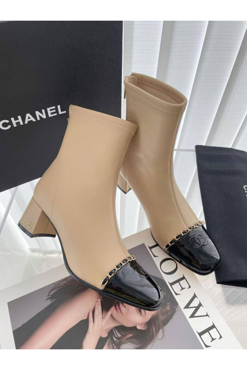 Chаnеl Женские кожаные сапоги premium