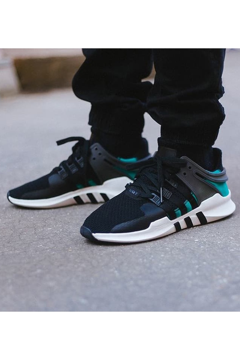 Adidas eqt adv black green on sale