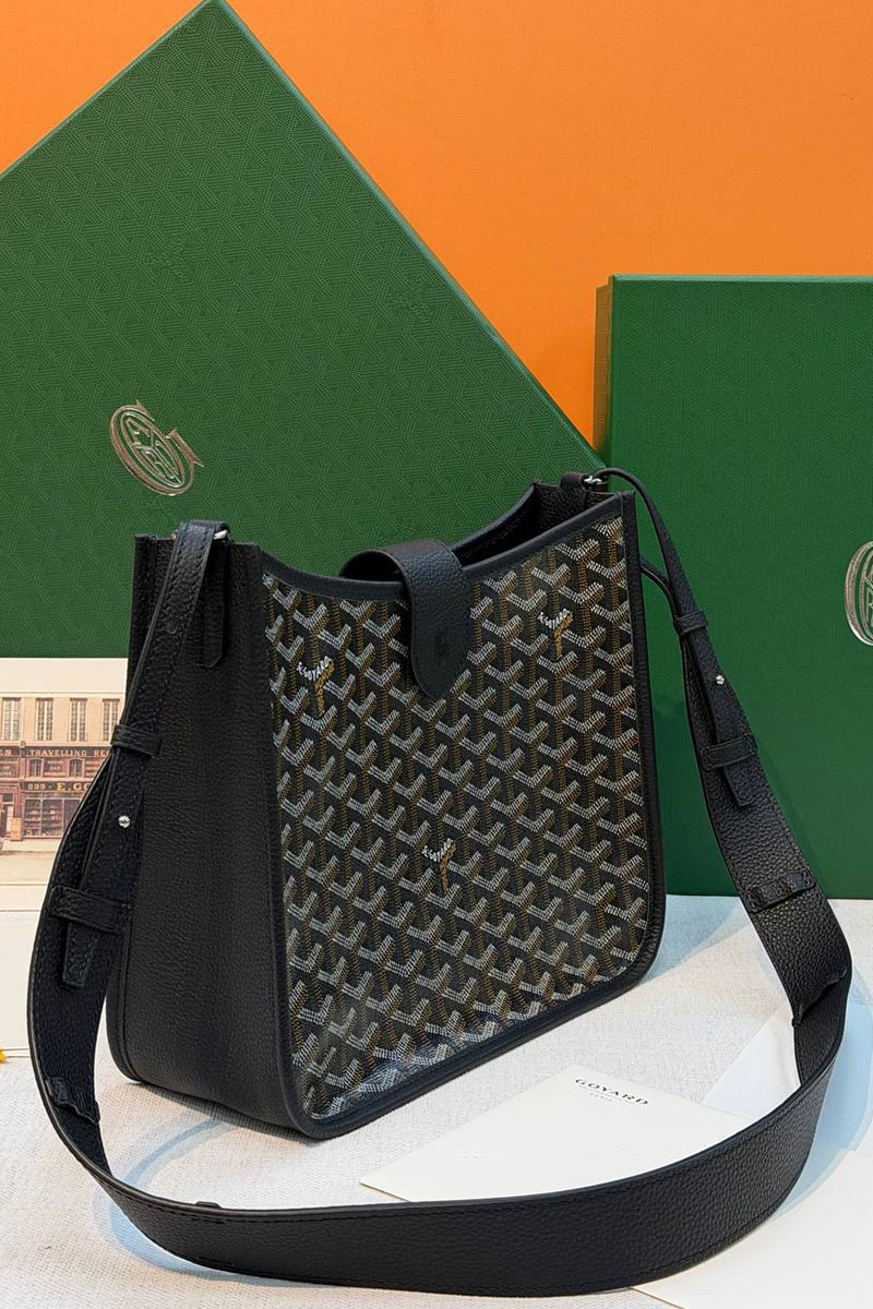 Designer Clothing Кожаная сумка Goyard Musette PM premium 28x22x10 см