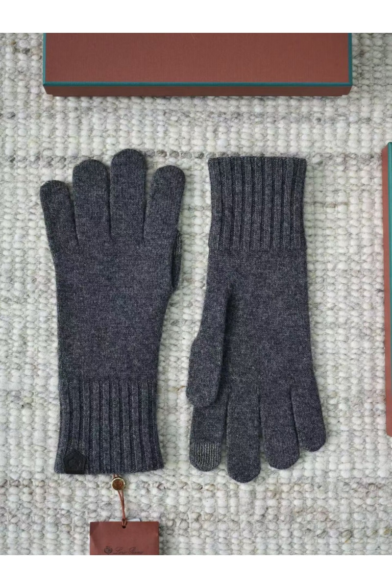 Loro Piana Кашемировые перчатки premium - Dark Flower Grey