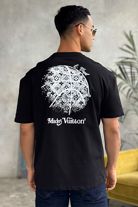 Мужская оверсайз футболка чёрного цвета