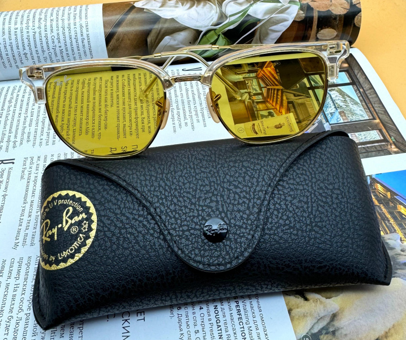 Ray Ban Солнцезащитные очки New Clubmaster - Yellow
