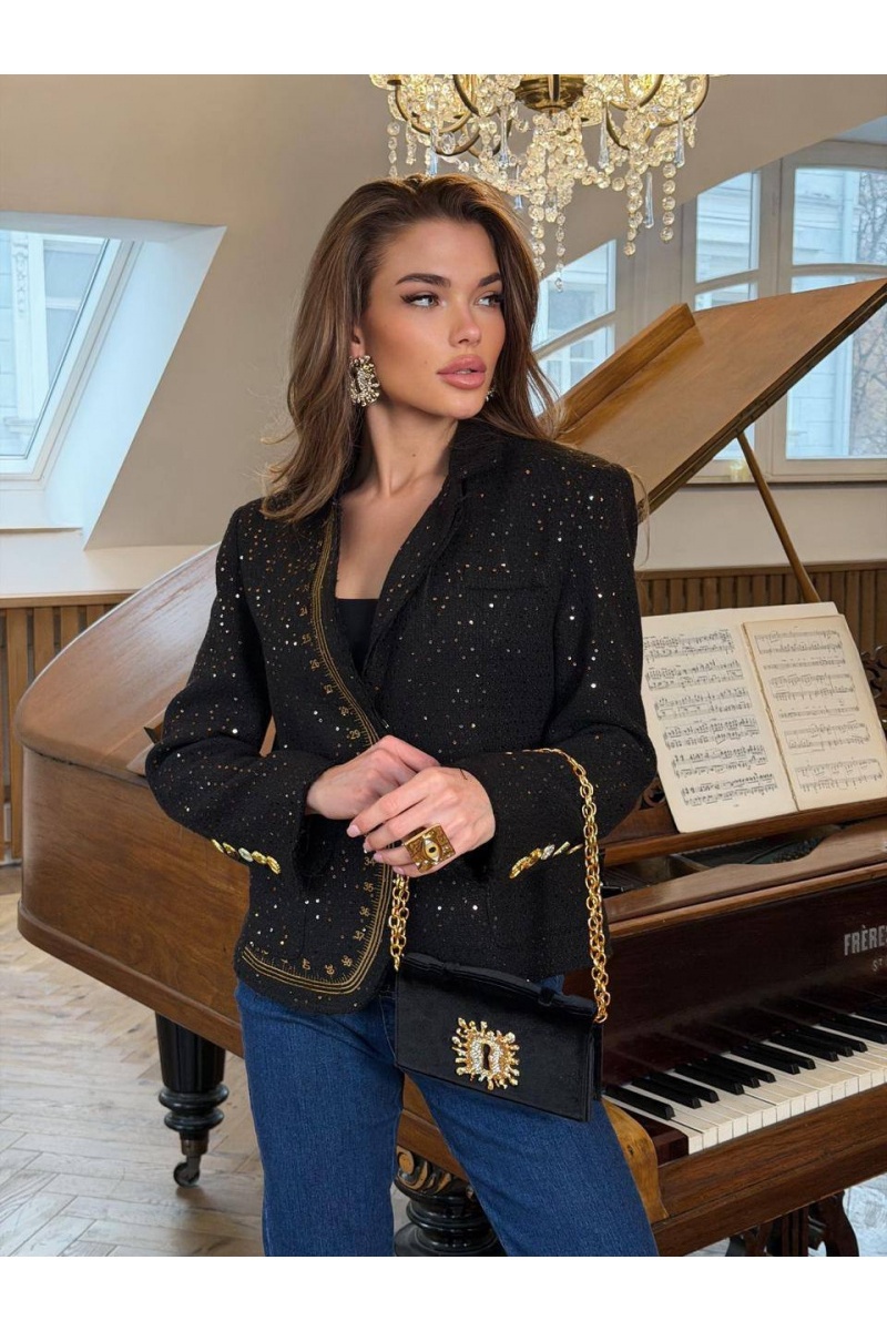 Schiaparelli Женский пиджак в пайетках  premium