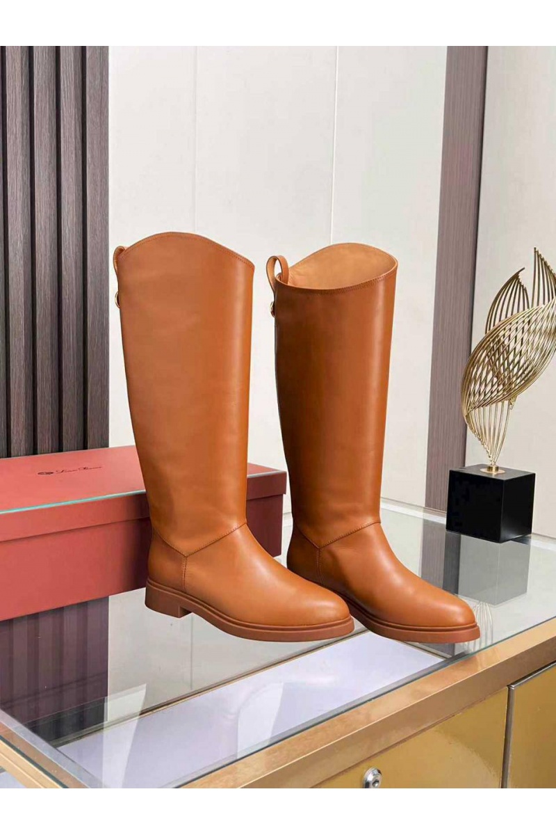 Loro Piana Женские кожаные сапоги 