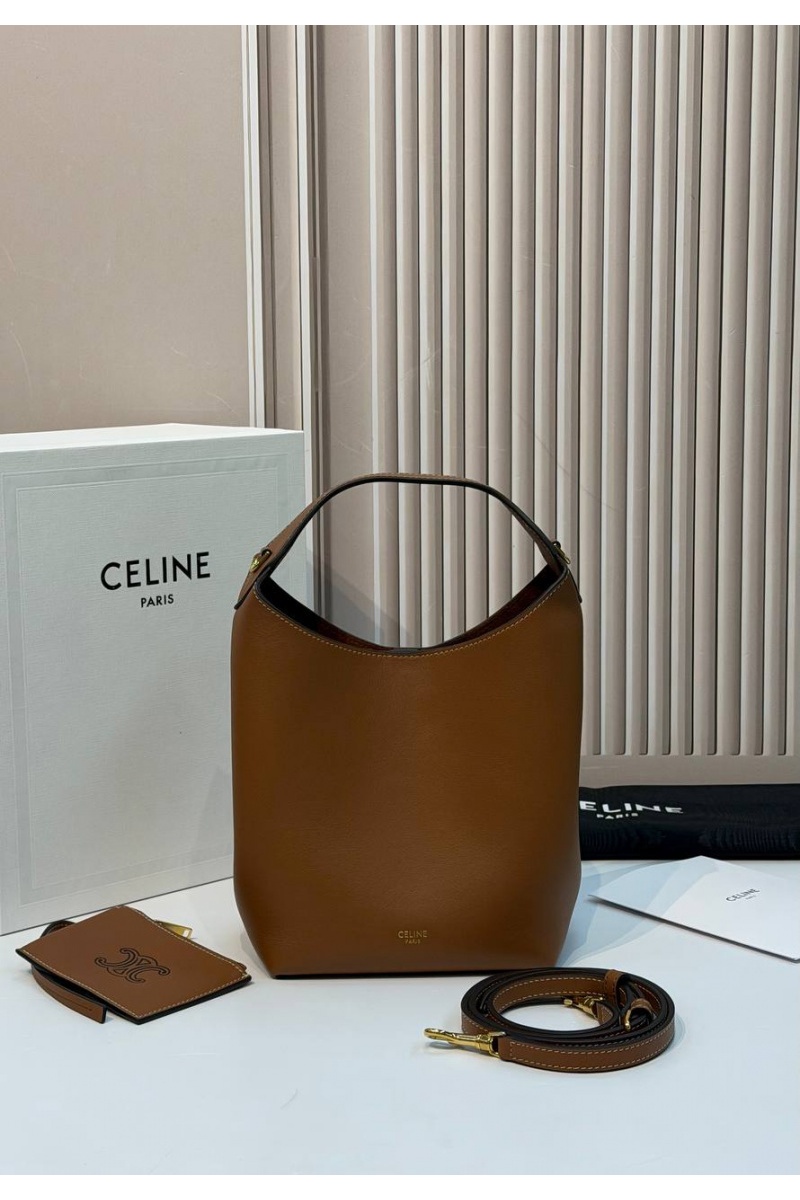 Celine Кожаная сумка Small Hobo premium 18x31x6 см