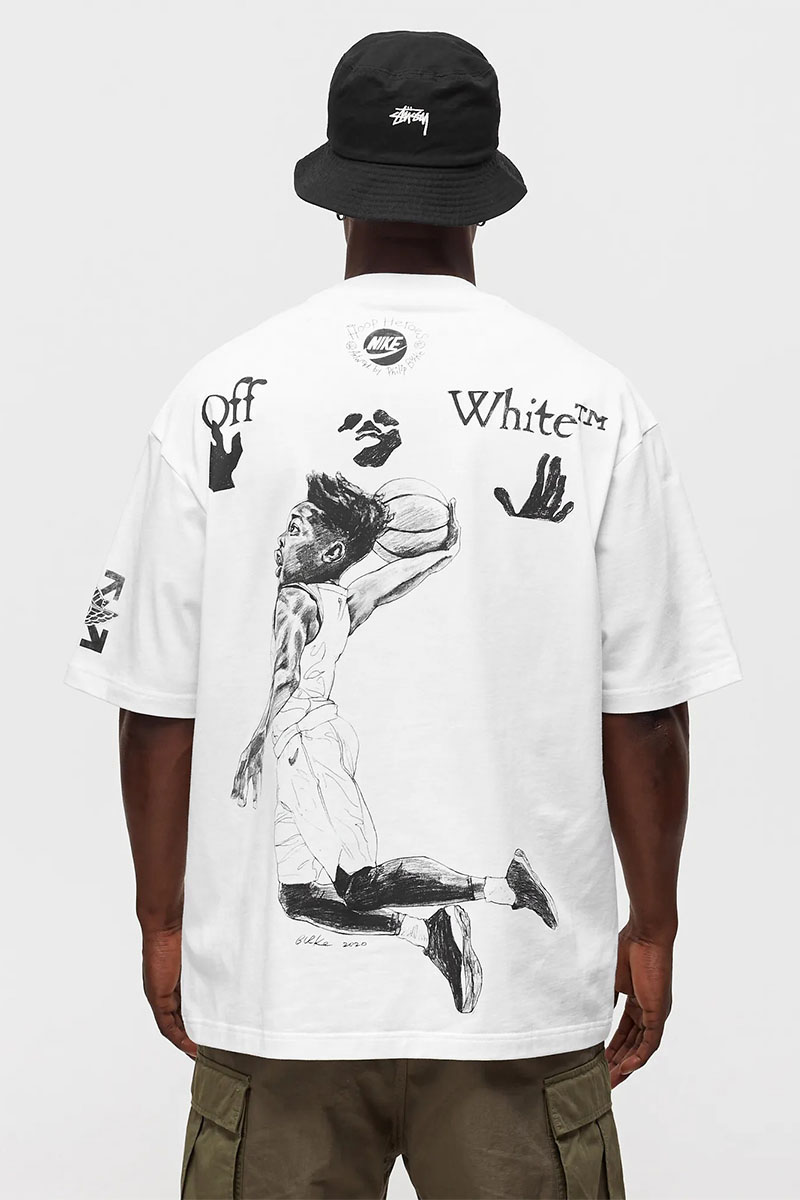 Off-White Белая оверсайз футболка  Air Jordan