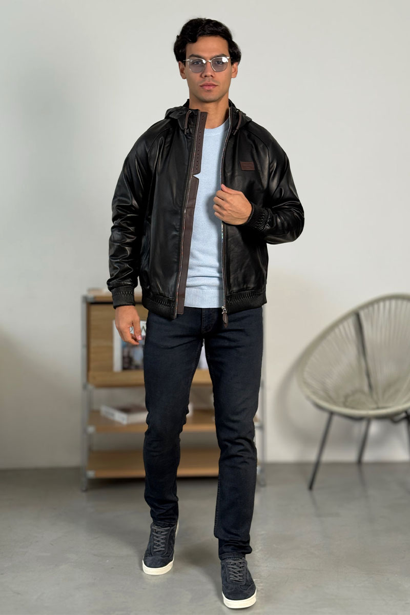 Designer Clothing Мужская кожаная куртка Berluti Premium