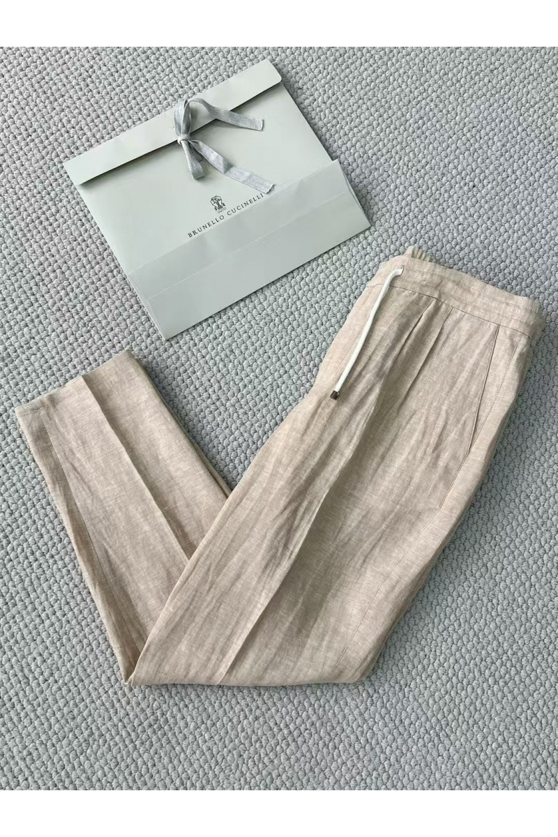 Designer Льняные брюки Premium - Beige