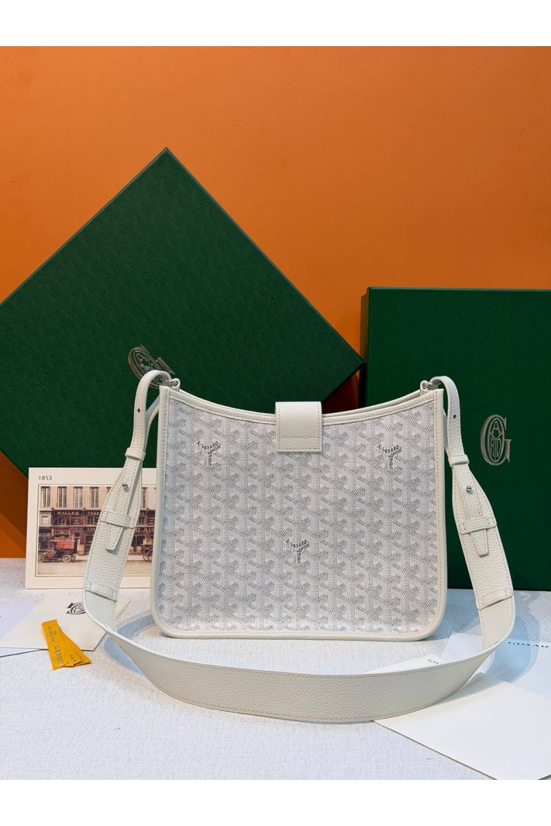 Designer Clothing Кожаная сумка Goyard Musette PM premium 28x22x10 см