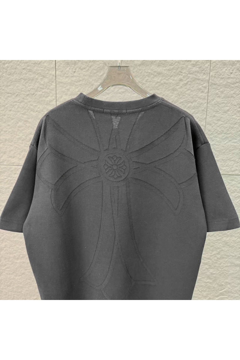 Chrome Hearts Чёрная оверсайз футболка premium