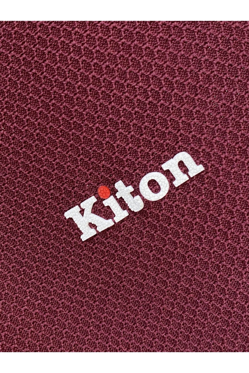 Kiton Мужское красное поло premium