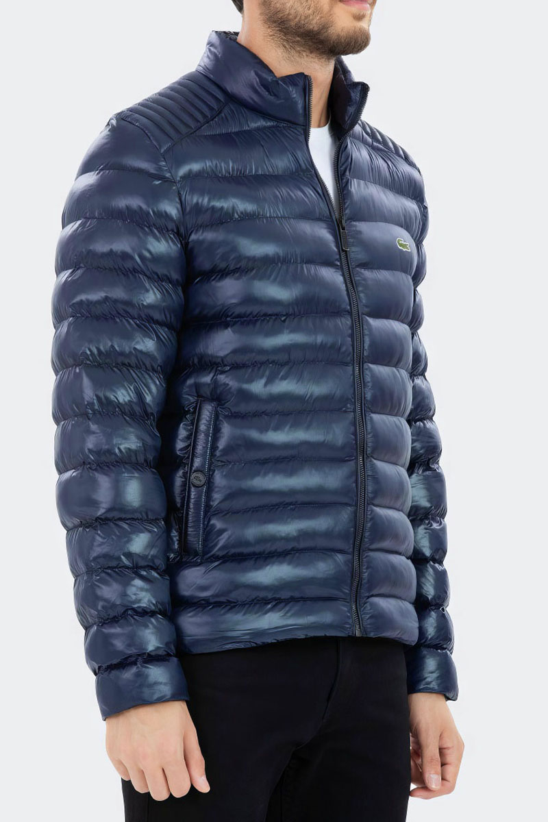 Lacoste Мужская тёмно-синяя куртка logo-patch
