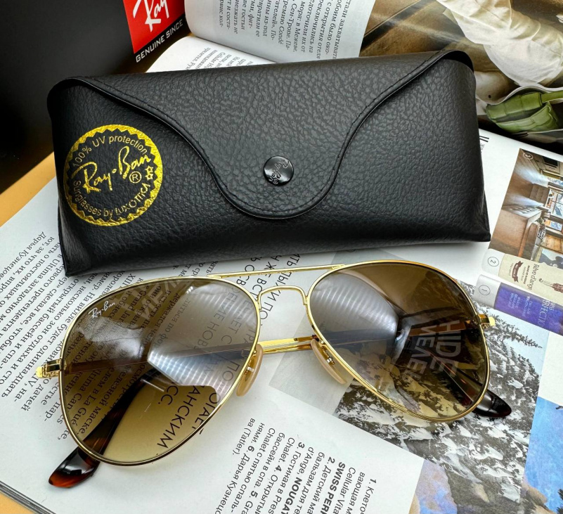 Ray Ban Солнцезащитные очки Aviator Large Metal