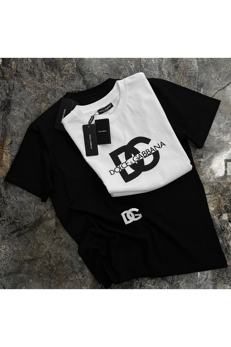 Dоlсе & Gаbbаnа Мужская чёрная футболка logo-print