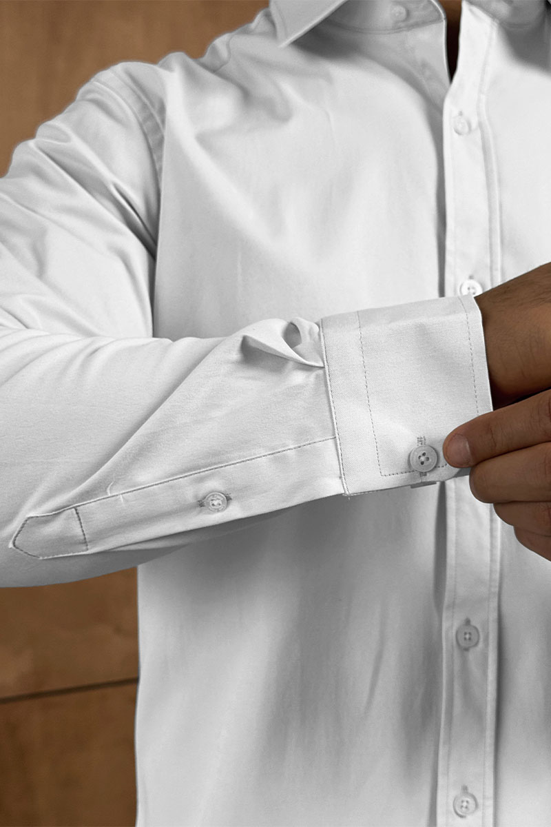 Loro Piana Мужская белая рубашка logo-embroidered