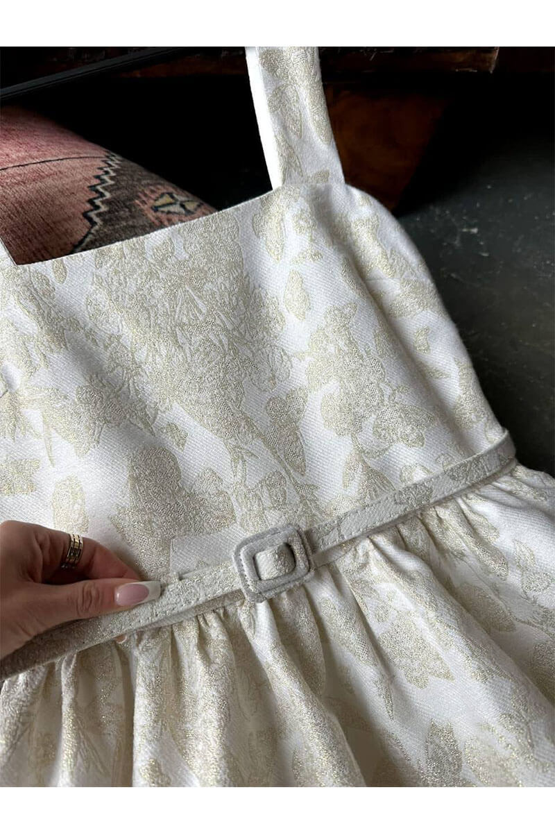Dior Женское длиное платье белого цвета