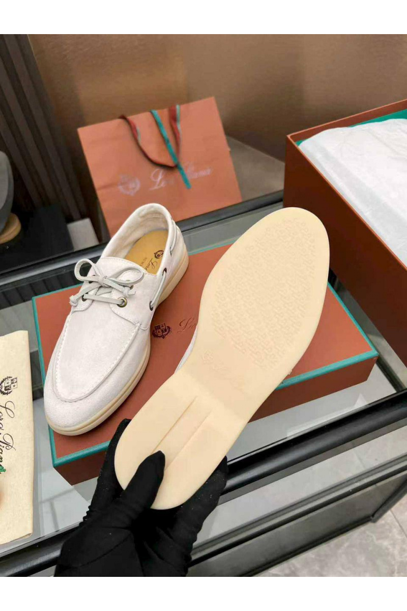 Loro Piana Женские замшевые лоферы premium