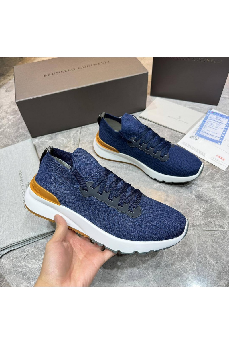 Designer Мужские кроссовки knitted - Dark Blue