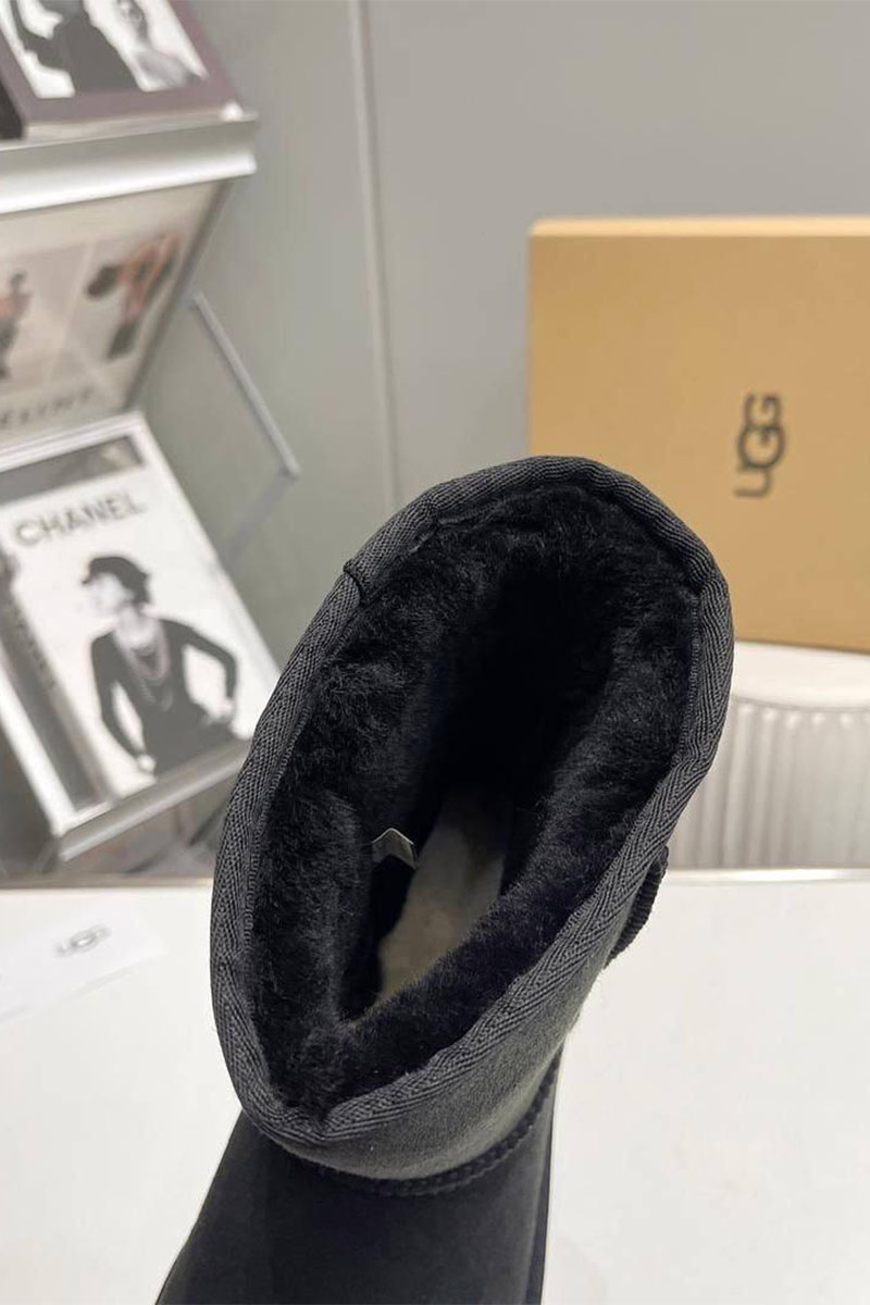 UGG Мужские чёрные ботинки Classic