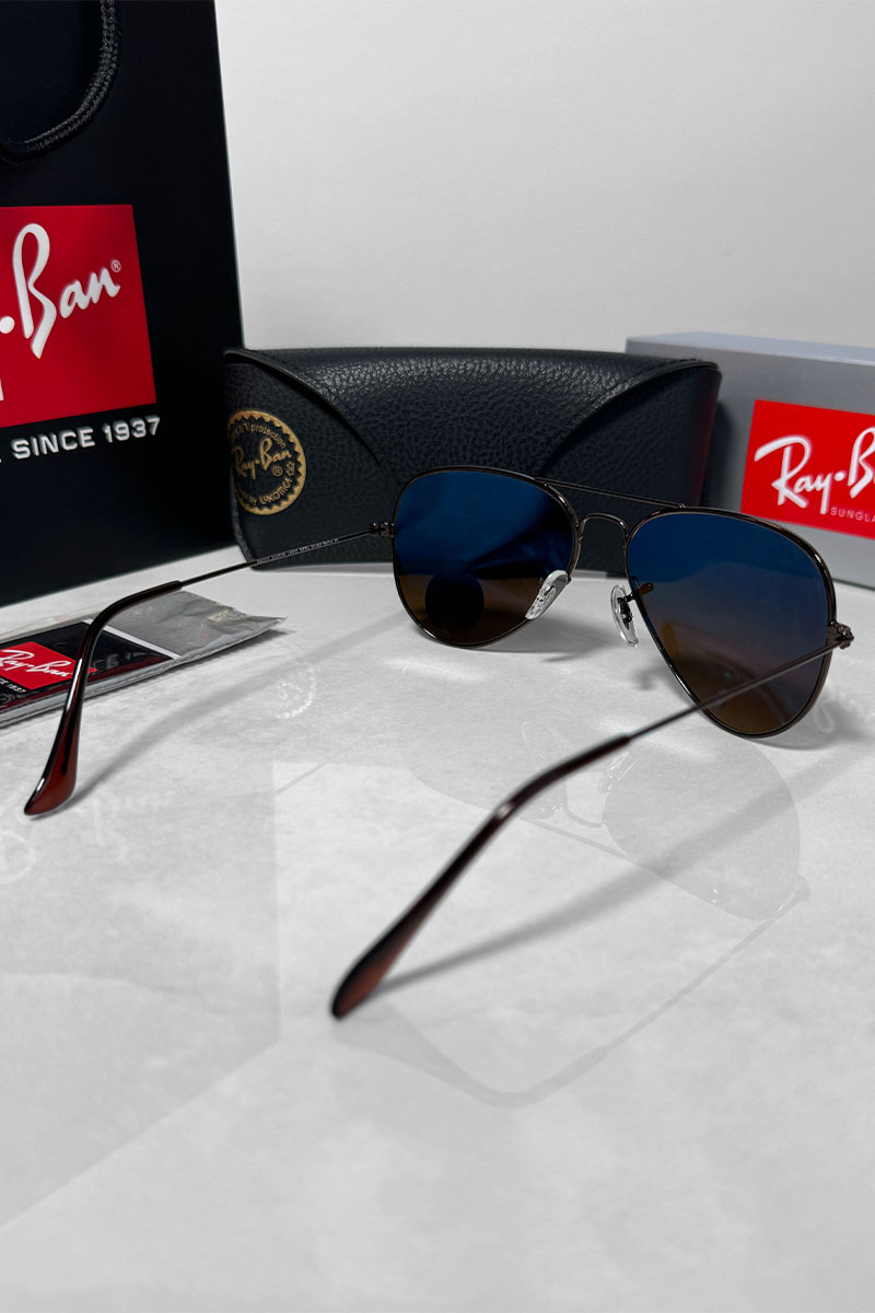 Ray Ban Солнцезащитные очки Aviator Large Metal - Brown