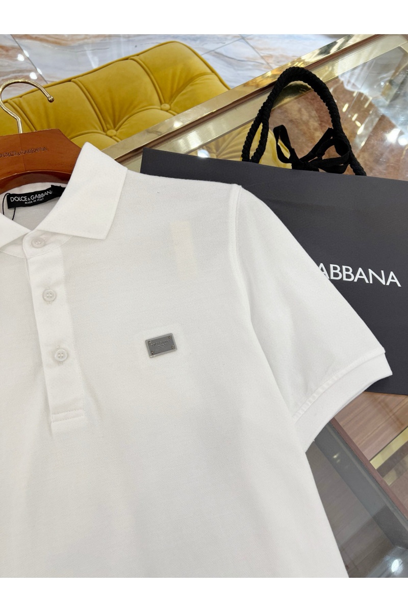 Dоlсе & Gаbbаnа Мужское поло Premium - White