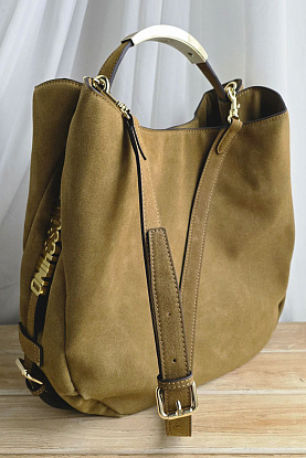 Замшевая сумка 42x31 см