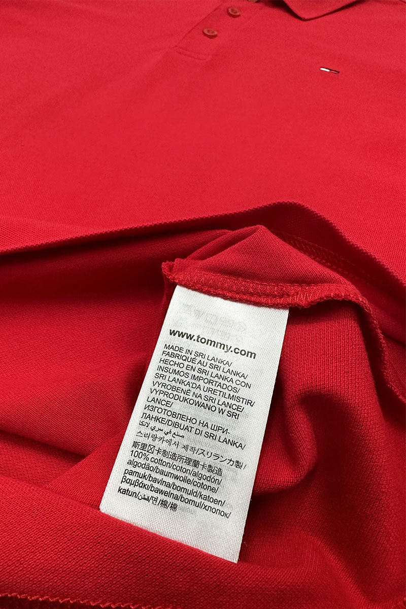 Tommy Hilfiger Мужское красное поло