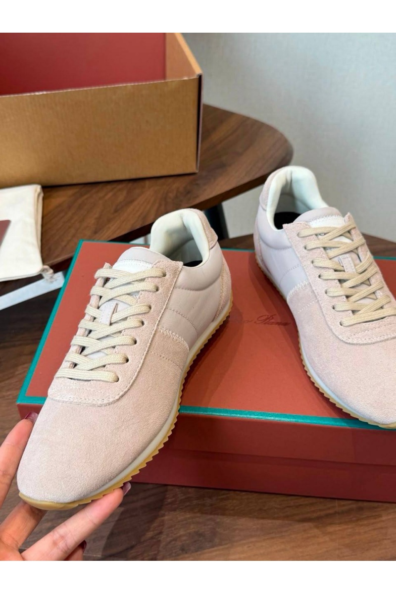 Loro Piana Женские замшевые кроссовки Fast Walk premium
