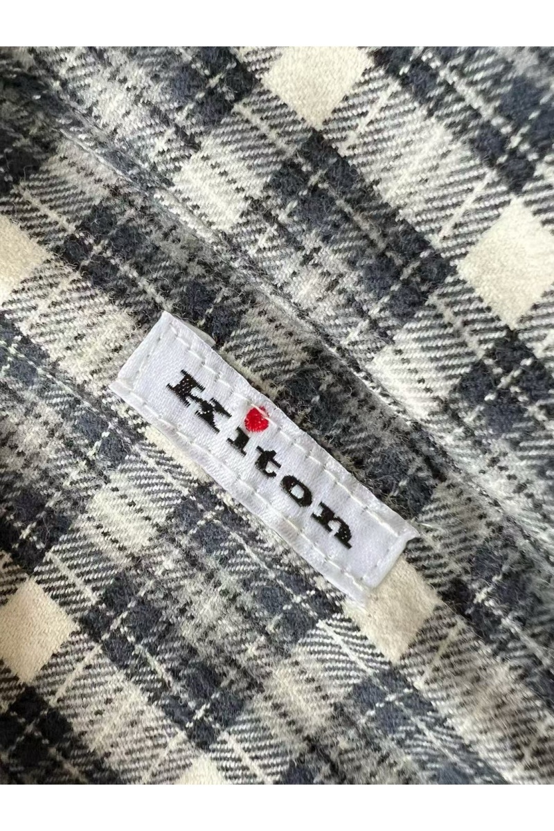 Kiton Мужская рубашка Premium - Light Blue 