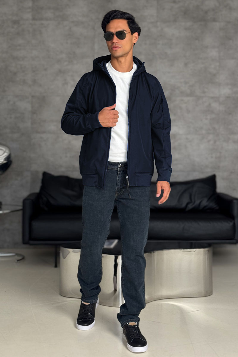 C.P. Company Синяя ветровка Pro-Tek lens detail 